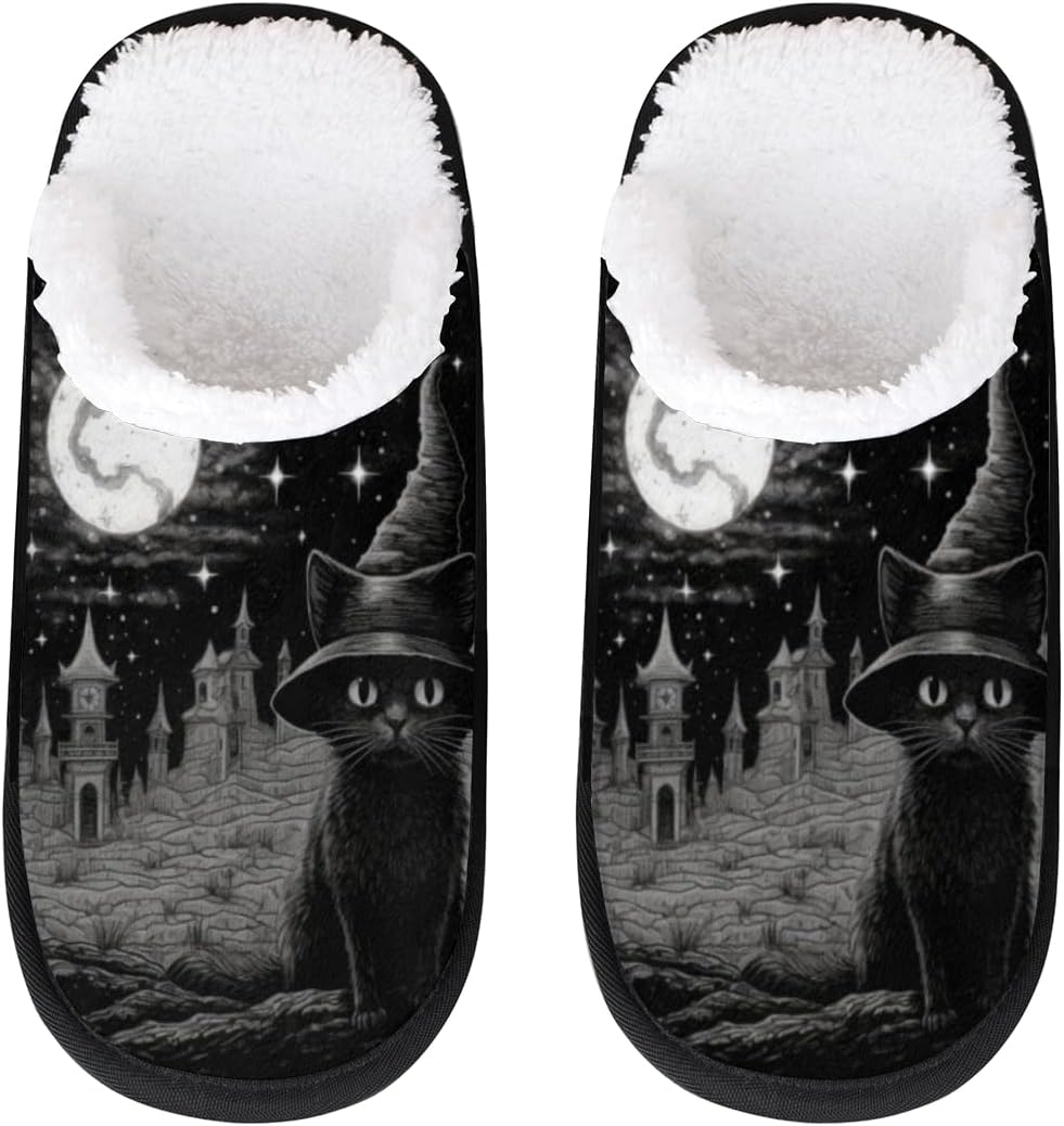 Зимние спа-тапочки с кошками и тыквами на хэллоуин Aglebo
Зимние спа-тапочки с кошками и тыквами на хэллоуин Aglebo