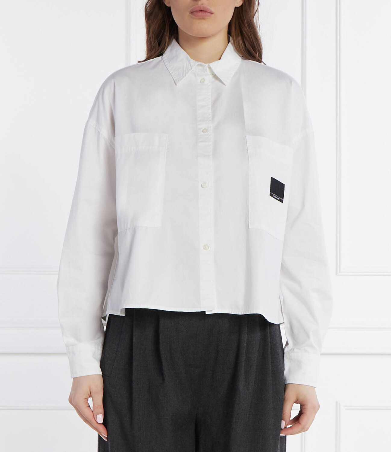 Рубашка Armani Exchange x mixmag Oversize fit, белый
Рубашка Armani Exchange x mixmag Oversize fit, белый