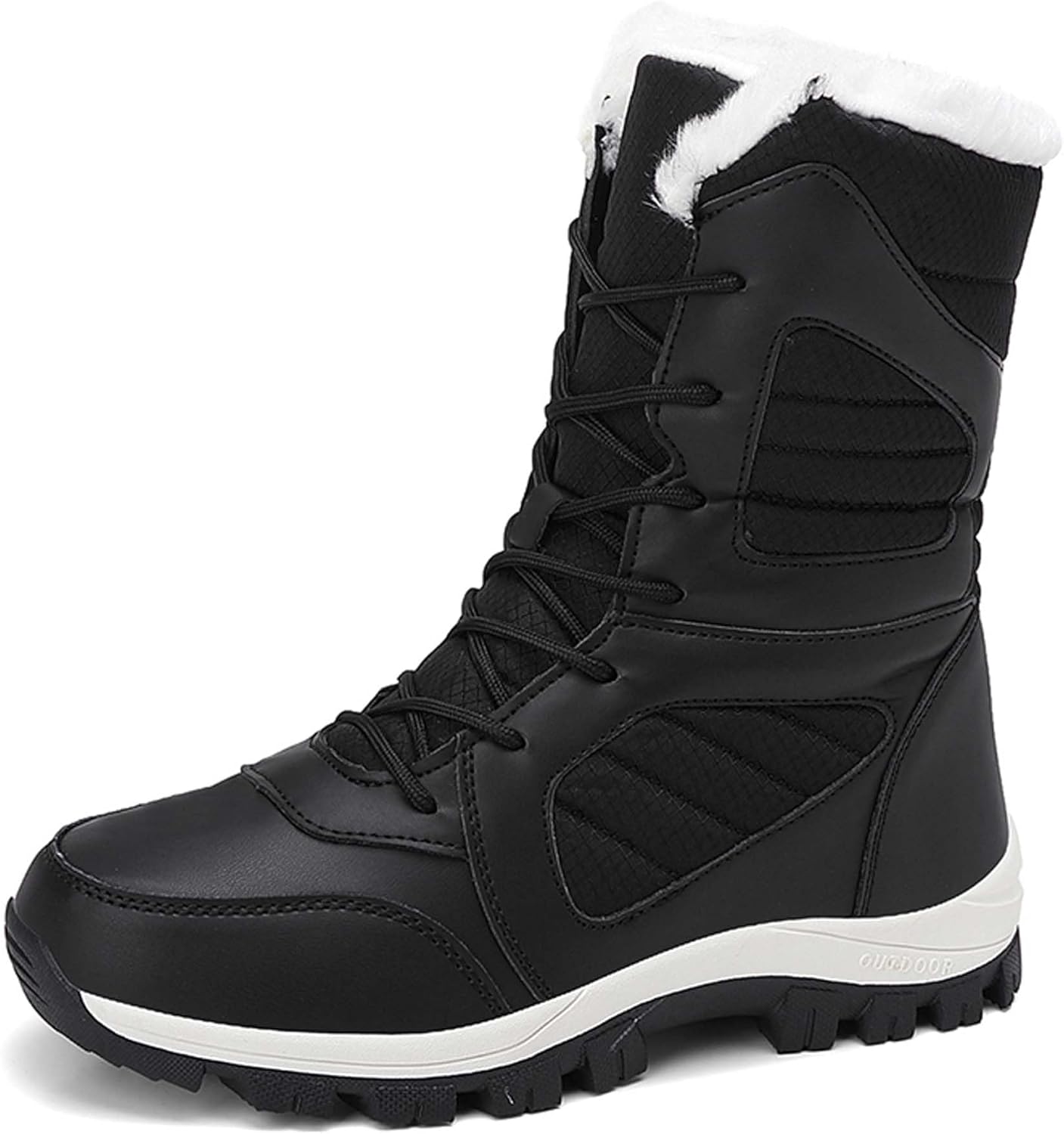 Мужские и женские зимние сапоги с модным дизайном, теплые туристические ботинки на высоком голенище с плюшевой подкладкой, противоскользящие снежные спортивные обувь, устойчивые к холодной погоде для работы и прогулок на улице Generic, черный
Мужские и женские зимние сапоги с модным дизайном, теплые туристические ботинки на высоком голенище с плюшевой подкладкой, противоскользящие снежные спортивные обувь, устойчивые к холодной погоде для работы и прогулок на улице Generic, черный
