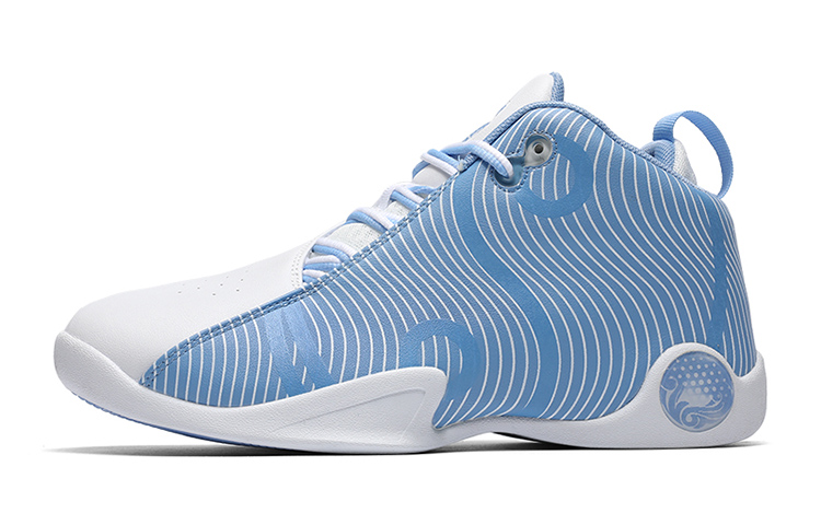 Тайцзи Уцзи Амортизирующие Противоскользящие и Износостойкие Баскетбольные Кроссовки Высокие Мужские Небесно-Голубые VOIT 
Тайцзи Уцзи Амортизирующие Противоскользящие и Износостойкие Баскетбольные Кроссовки Высокие Мужские Небесно-Голубые VOIT