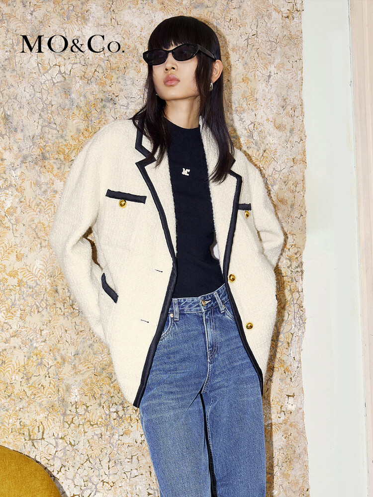 Полушерстяная куртка Moco женская, синий
Полушерстяная куртка Moco женская, синий