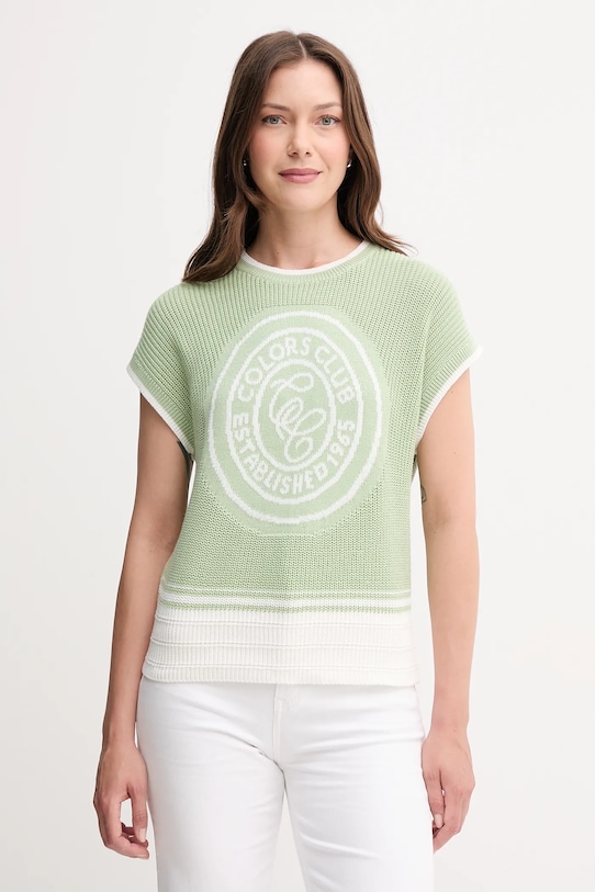 Хлопковый жилет United Colors Of Benetton, зеленый
Хлопковый жилет United Colors Of Benetton, зеленый