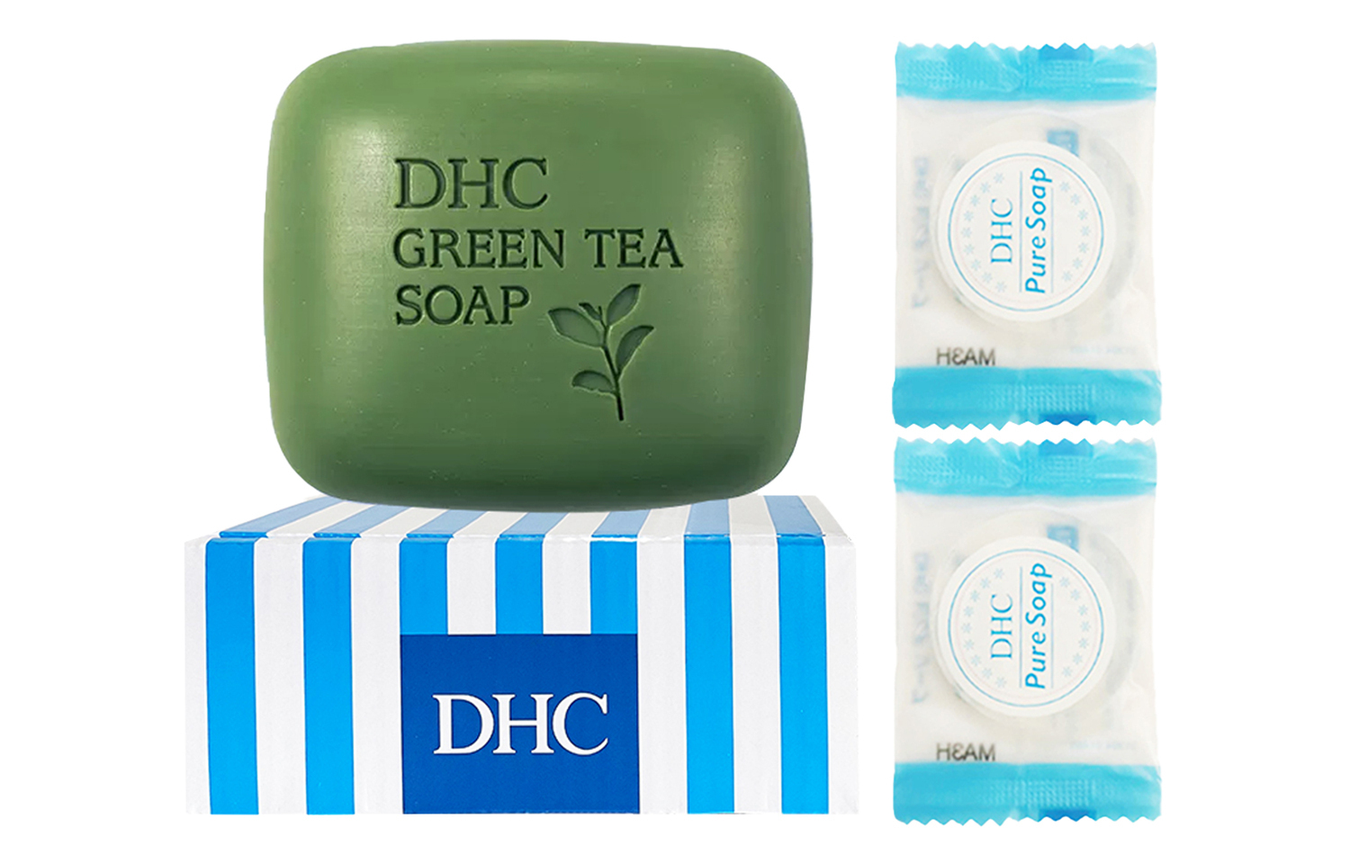 DHC Очищающее мыло Green Tea Aloe Vera Hydrating 5г*2+80г
DHC Очищающее мыло Green Tea Aloe Vera Hydrating 5г*2+80г