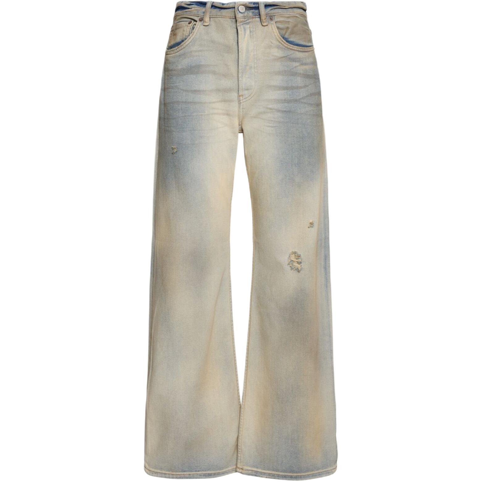 Прямые джинсы с потертостями Acne Studios, светло-голубой
Прямые джинсы с потертостями Acne Studios, светло-голубой