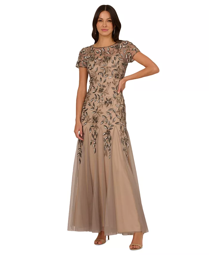 Платье с цветочным бисером Plus Size Adrianna Papell, фиолетовый
Платье с цветочным бисером Plus Size Adrianna Papell, фиолетовый