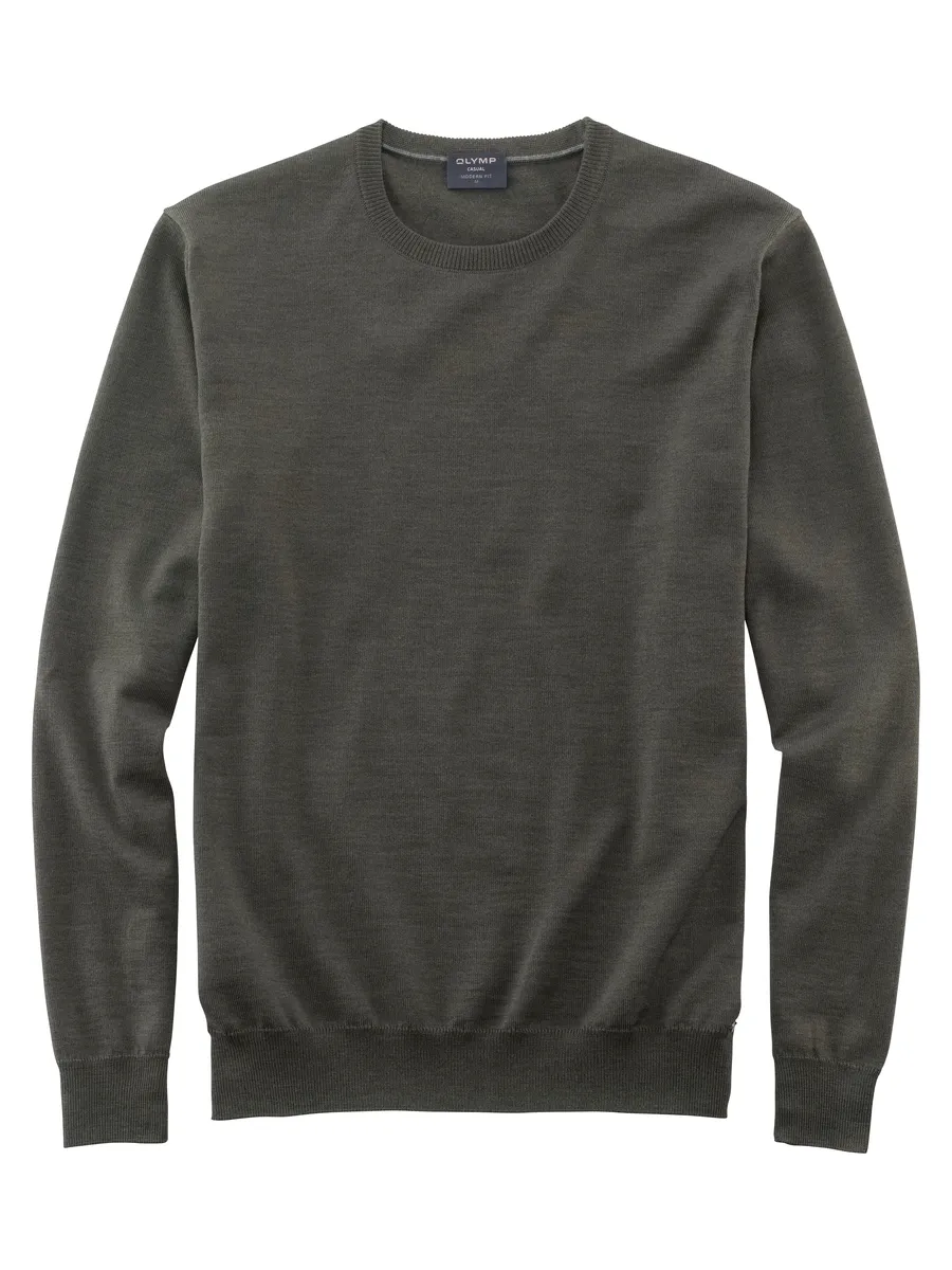 Свитер OLYMP с круглым вырезом "OLYMP Knit Casual", современный вязаный свитер, оливковый
Свитер OLYMP с круглым вырезом "OLYMP Knit Casual", современный вязаный свитер, оливковый