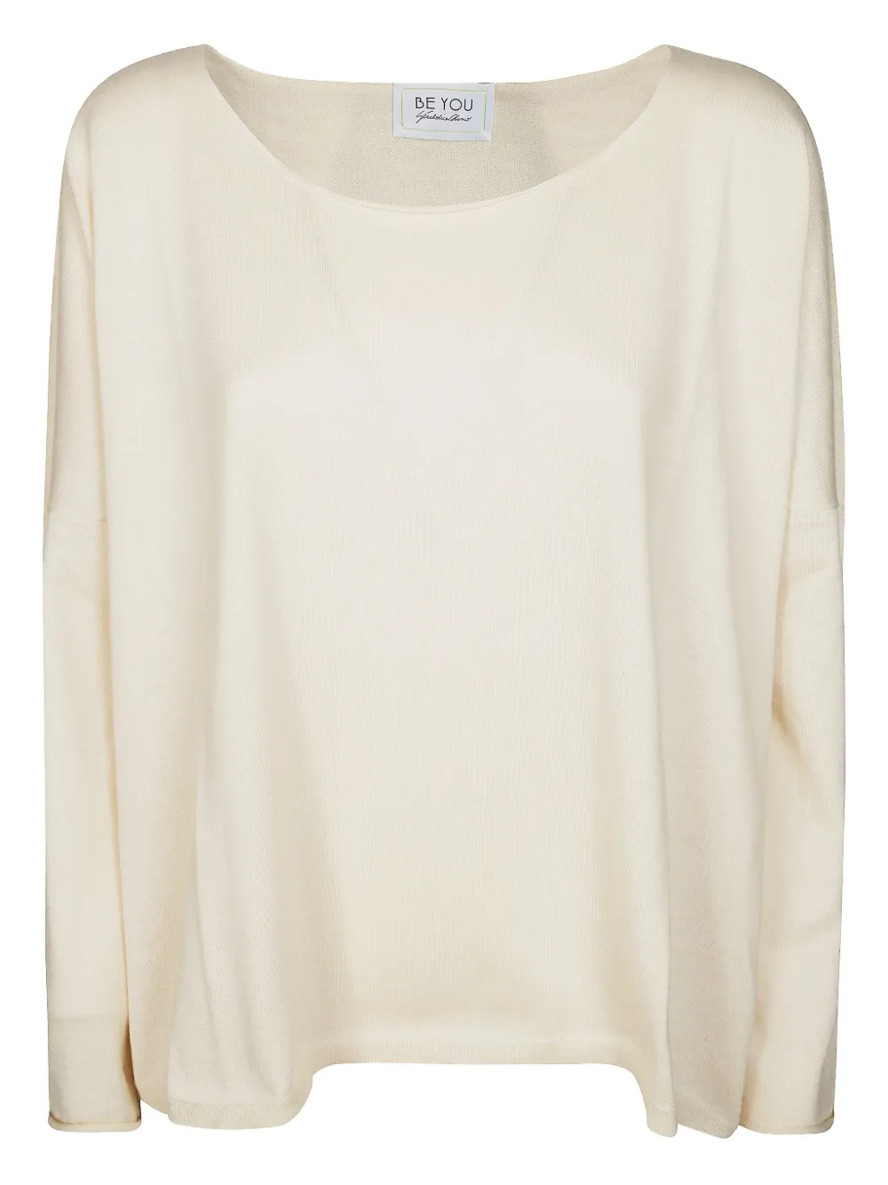 Свитер с вырезом-лодочкой Beyou, нейтральный 
Свитер с вырезом-лодочкой Beyou, нейтральный