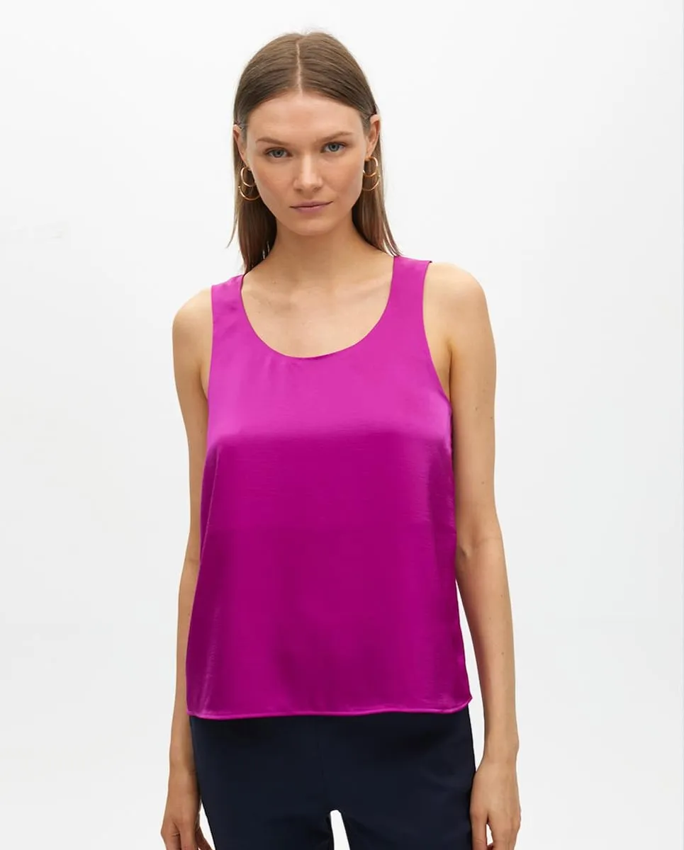 Женский топ из сатина без рукавов Lola Casademunt, фуксия
Женский топ из сатина без рукавов Lola Casademunt, фуксия