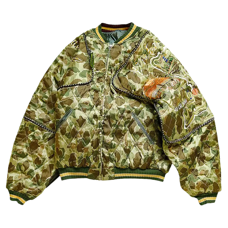 Куртка Kapital Rayon Satin Quilting Camo Sham Bomber (Beautiful Vietnam) 'Khaki', загар
Куртка Kapital Rayon Satin Quilting Camo Sham Bomber (Beautiful Vietnam) 'Khaki', загар