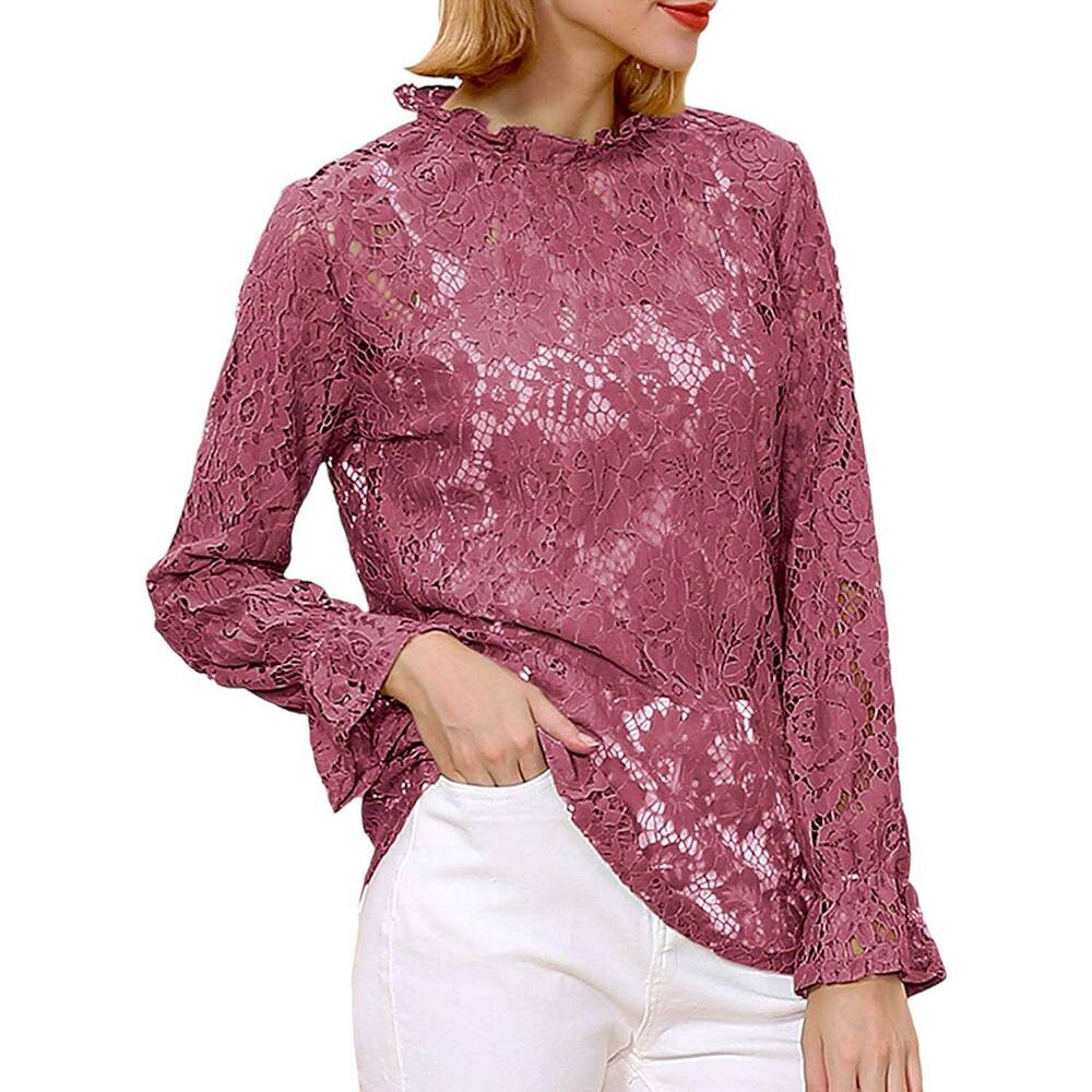 Женский многослойный прозрачный топ с кружевными рукавами-фонариками Anna-Kaci, цвет Mauve
Женский многослойный прозрачный топ с кружевными рукавами-фонариками Anna-Kaci, цвет Mauve