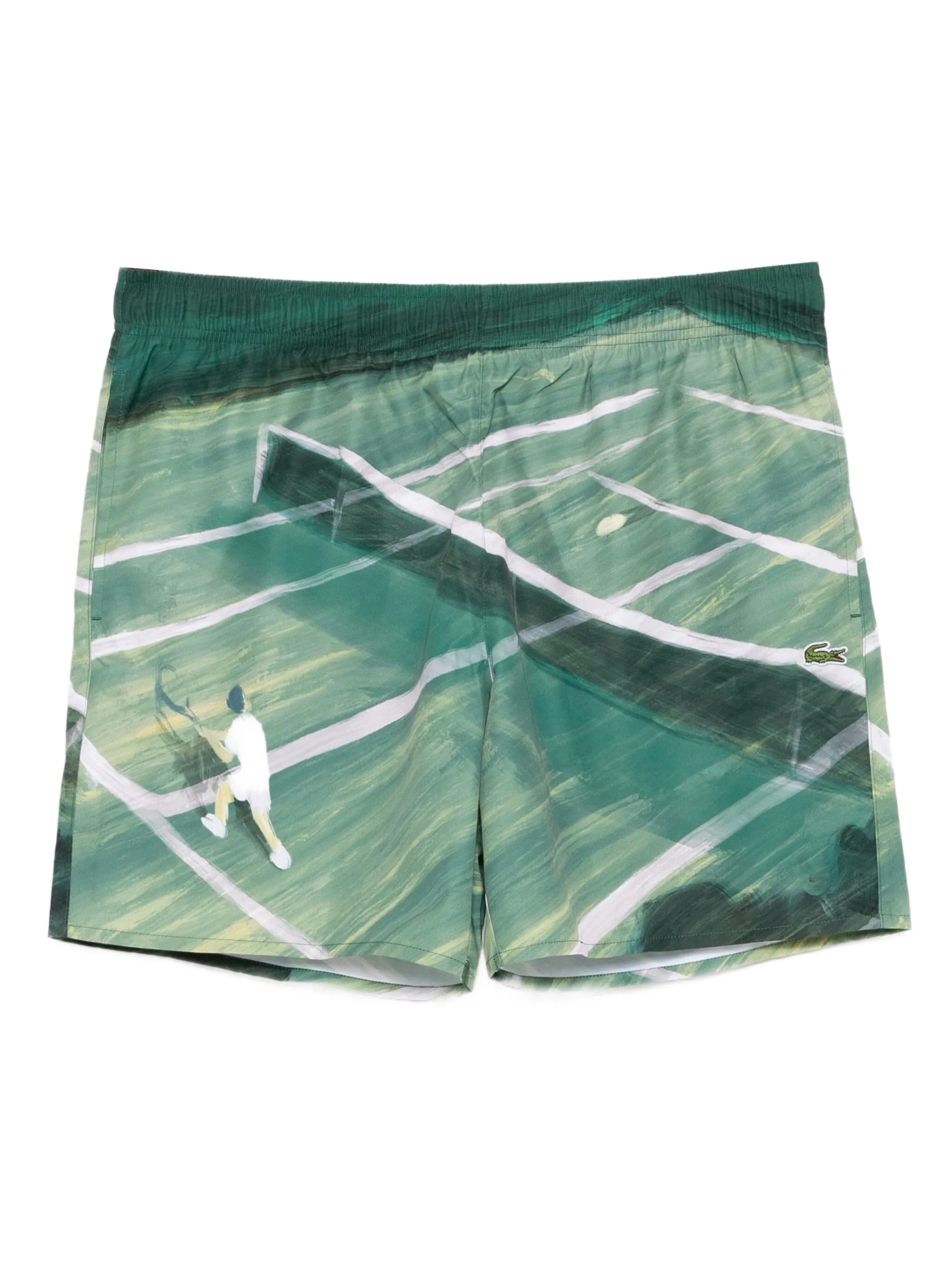 Плавки-шорты с графичным принтом Lacoste, зеленый
Плавки-шорты с графичным принтом Lacoste, зеленый