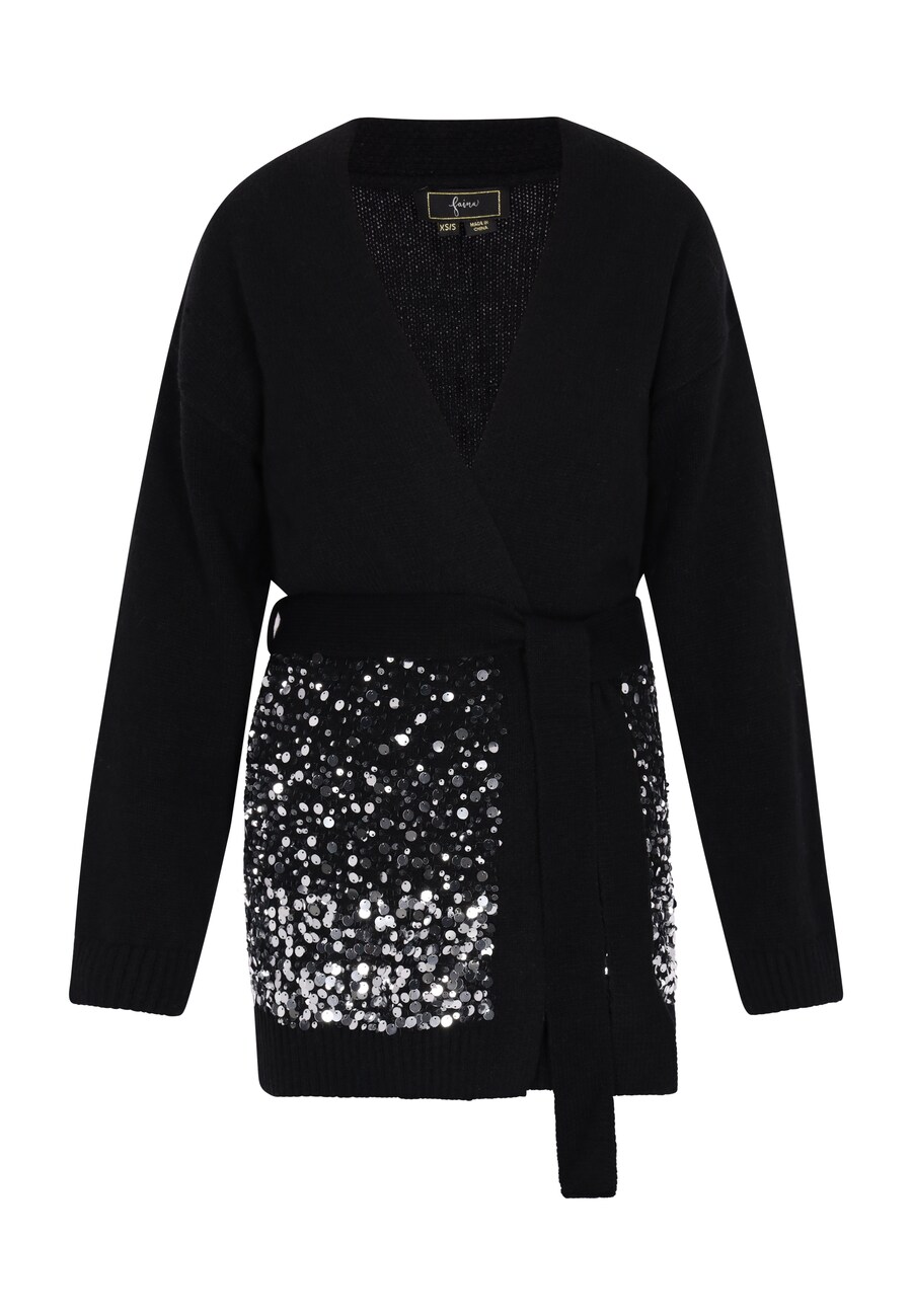 Вязаный кардиган faina, черный
Вязаный кардиган faina, черный