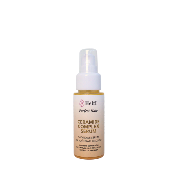 Атласная сыворотка для кончиков волос с комплексом керамидов, 50 мл Helfi Perfect hair ceramide complex serum
Атласная сыворотка для кончиков волос с комплексом керамидов, 50 мл Helfi Perfect hair ceramide complex serum
