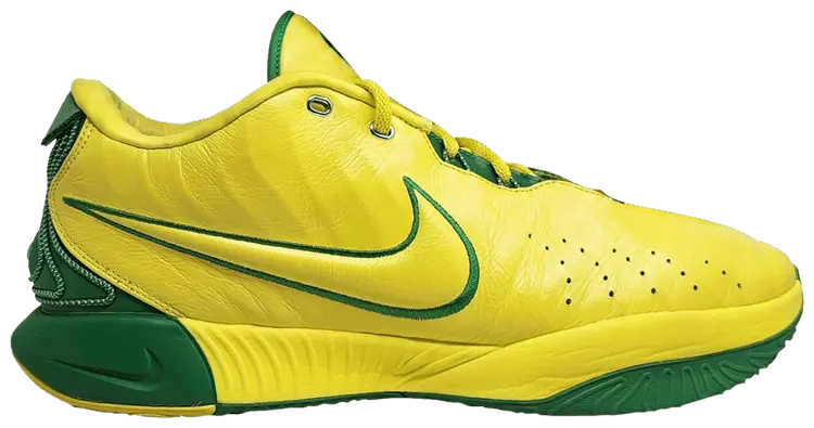 Кроссовки Nike LeBron 21 'Oregon' PE, желтый 
Кроссовки Nike LeBron 21 'Oregon' PE, желтый
