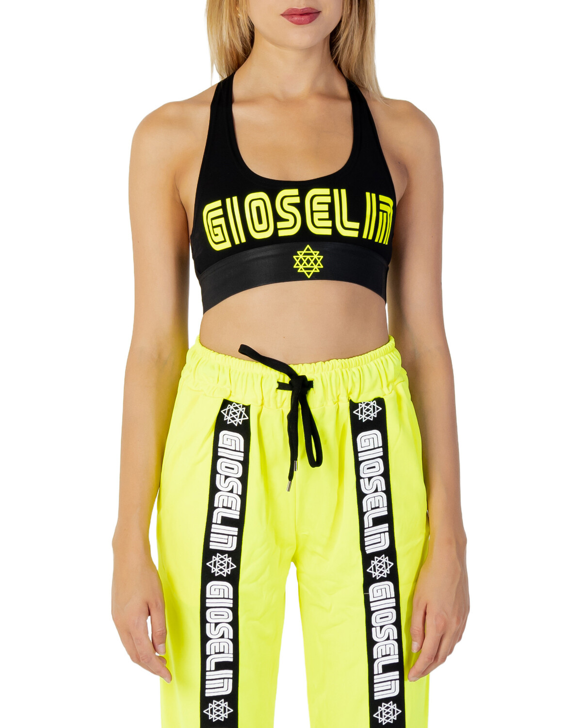 Топ женский Gioselin спортивный с принтом, черно-желтый
Топ женский Gioselin спортивный с принтом, черно-желтый