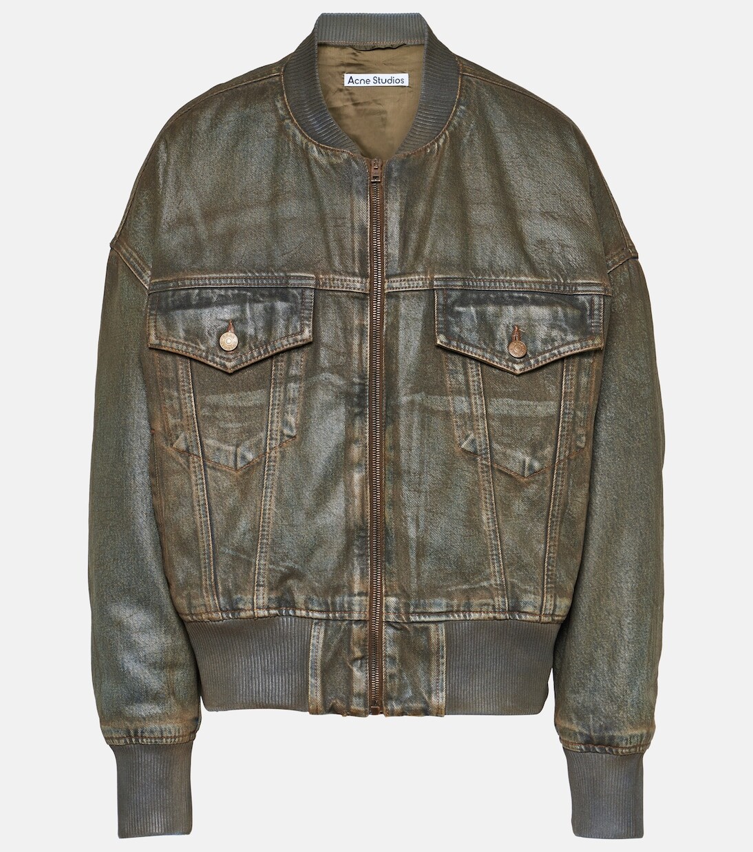 Джинсовый бомбер с покрытием Acne Studios, синий
Джинсовый бомбер с покрытием Acne Studios, синий