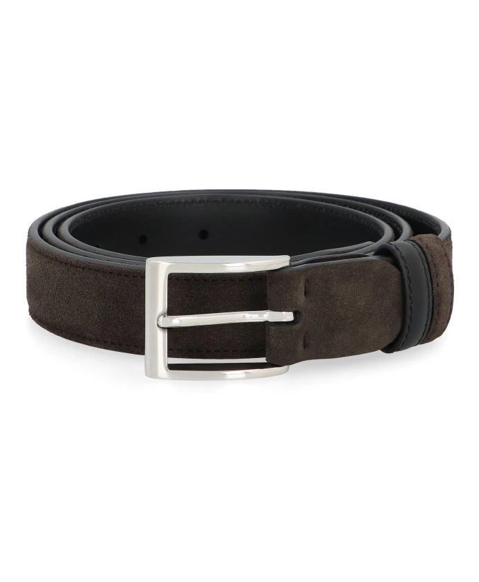 Двусторонний замшевый ремень с пряжкой Hogan, коричневый
Двусторонний замшевый ремень с пряжкой Hogan, коричневый
