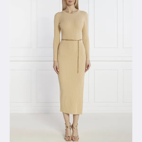 Платье с поясом Michael Kors, бежевый
Платье с поясом Michael Kors, бежевый