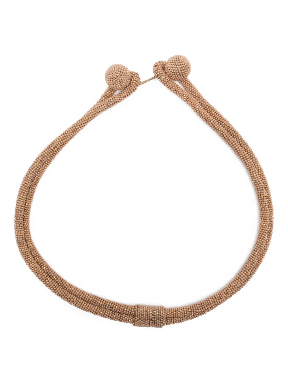 Ожерелье из бисера и сфер Fabiana Filippi, коричневый
Ожерелье из бисера и сфер Fabiana Filippi, коричневый