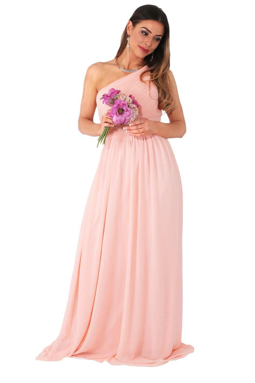 Вечернее платье макси на одно плечо KRISP, розовый
Вечернее платье макси на одно плечо KRISP, розовый