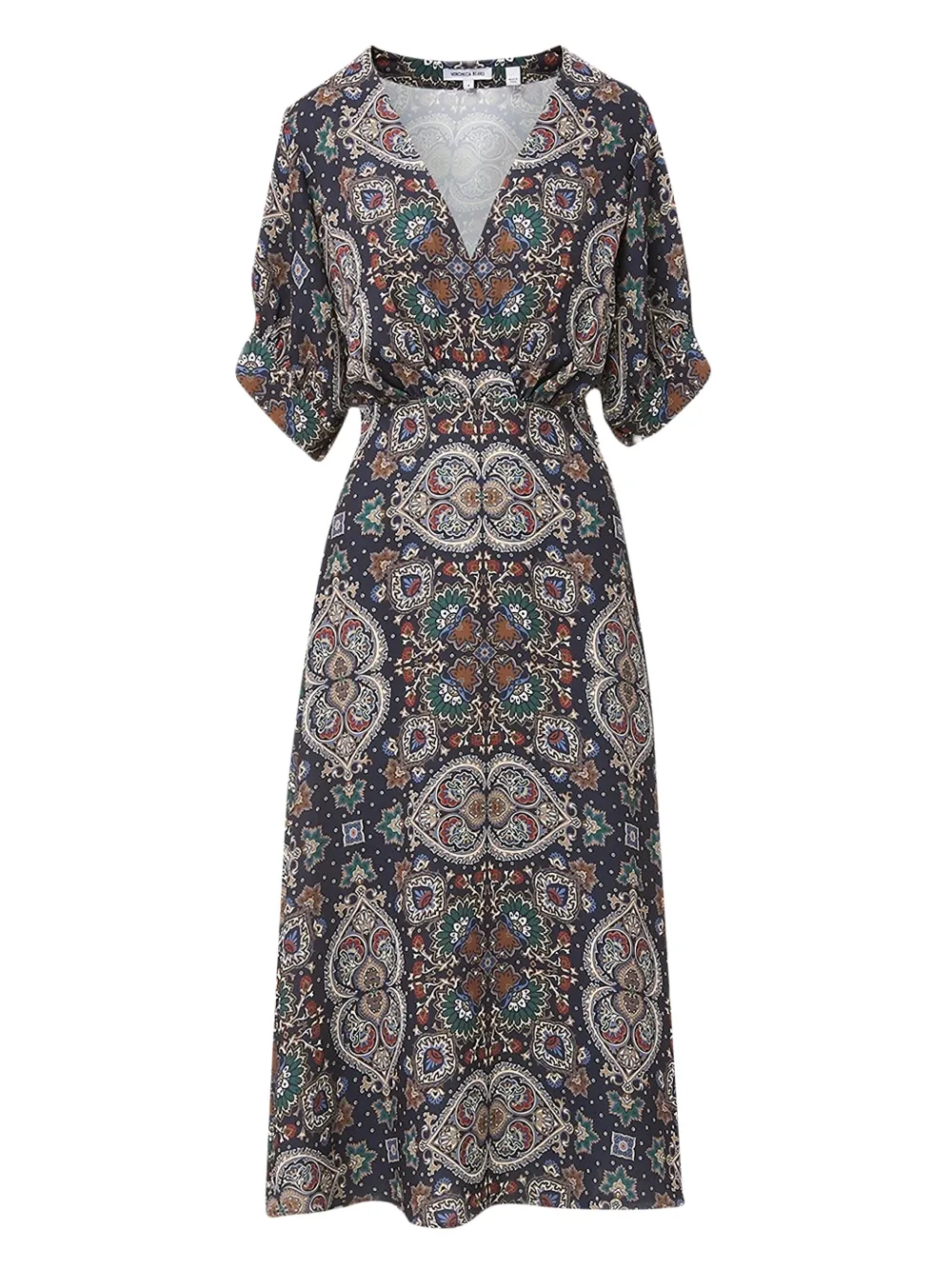 Платье-халат миди с принтом пейсли Veronica Beard, синий
Платье-халат миди с принтом пейсли Veronica Beard, синий