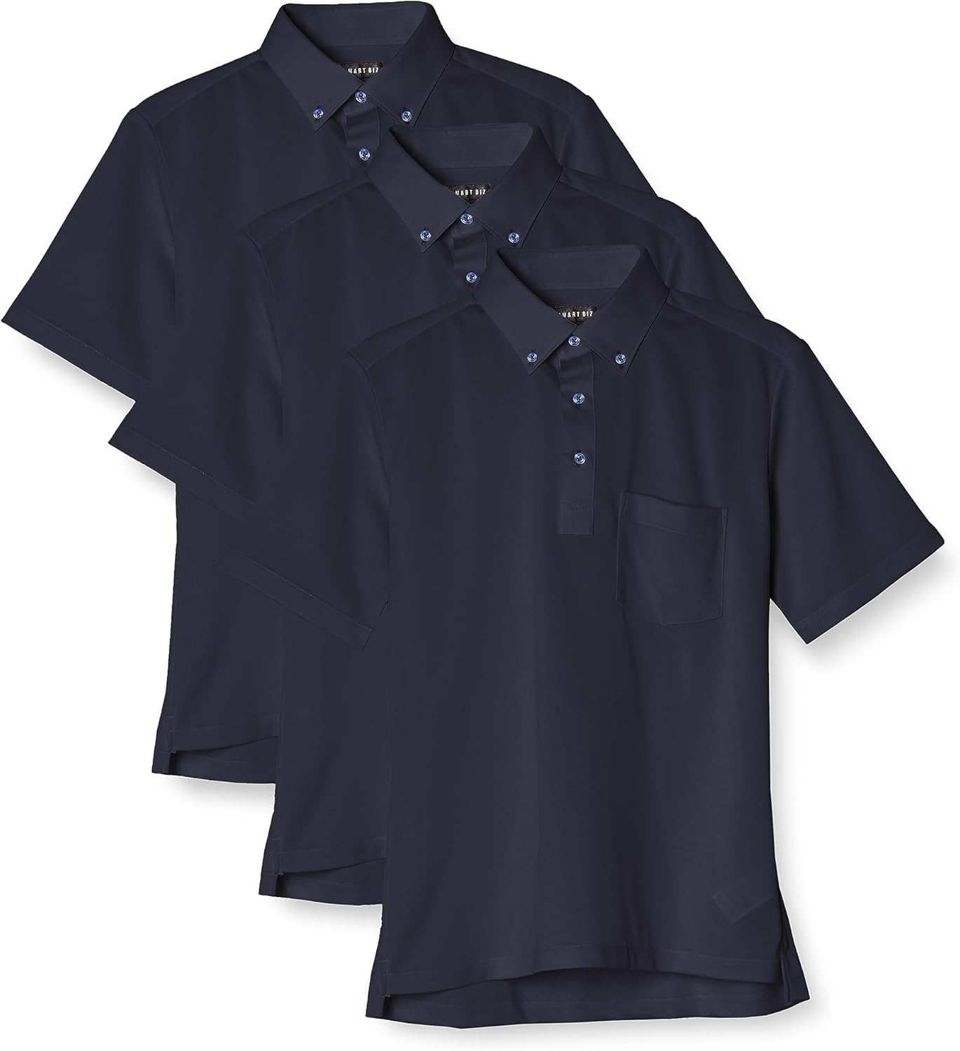 Комплект из 3 мужских поло Smart Biz Biz, не требующих глажки, с коротким рукавом, полностью не требующих глажки, темно-синий
Комплект из 3 мужских поло Smart Biz Biz, не требующих глажки, с коротким рукавом, полностью не требующих глажки, темно-синий