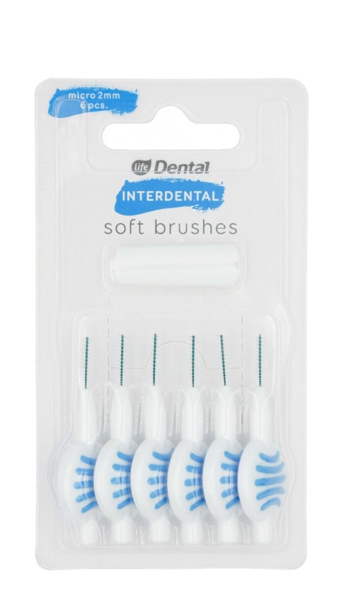 Life Dental 2 mm межзубные ершики, 6 шт.
Life Dental 2 mm межзубные ершики, 6 шт.