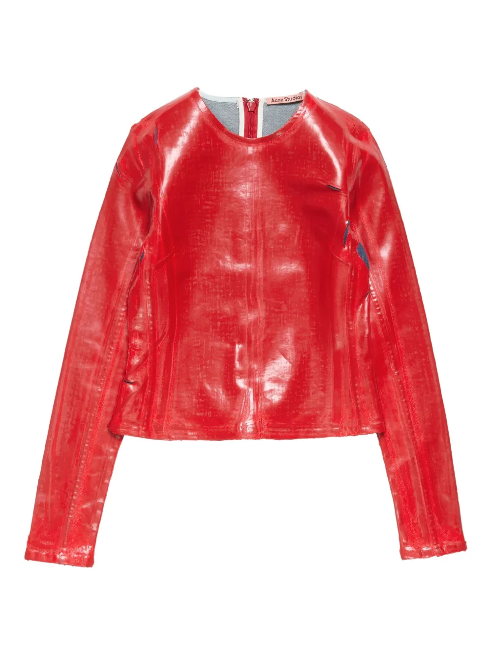 Топ на молнии с длинными рукавами Acne Studios, красный
Топ на молнии с длинными рукавами Acne Studios, красный