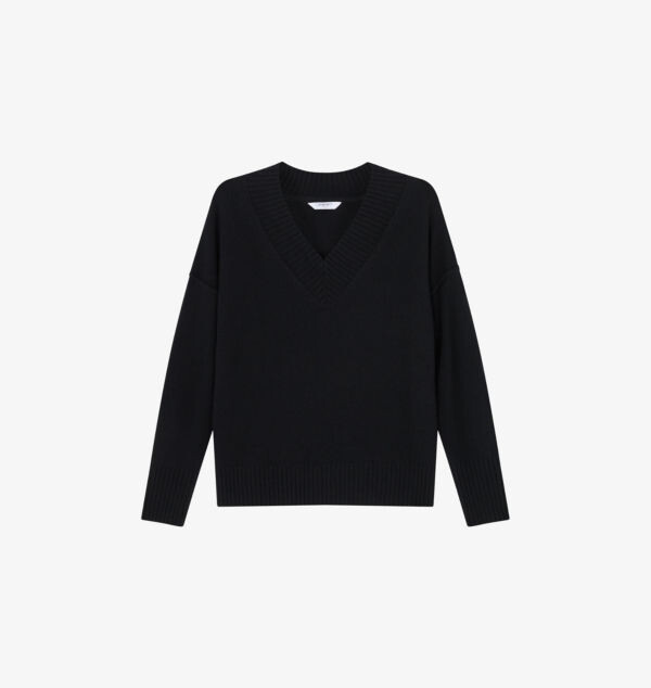 Вязаный джемпер Cara с v-образным вырезом Lk Bennett, черный
Вязаный джемпер Cara с v-образным вырезом Lk Bennett, черный