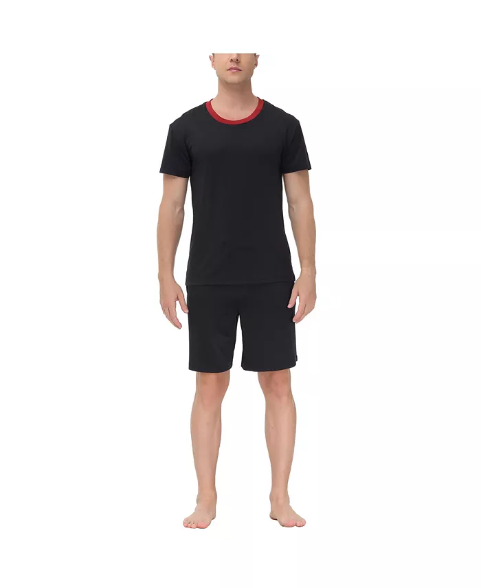 Мужской комплект пижамы с влагоотводящей футболкой с круглым вырезом и шортами INK+IVY, черный
Мужской комплект пижамы с влагоотводящей футболкой с круглым вырезом и шортами INK+IVY, черный