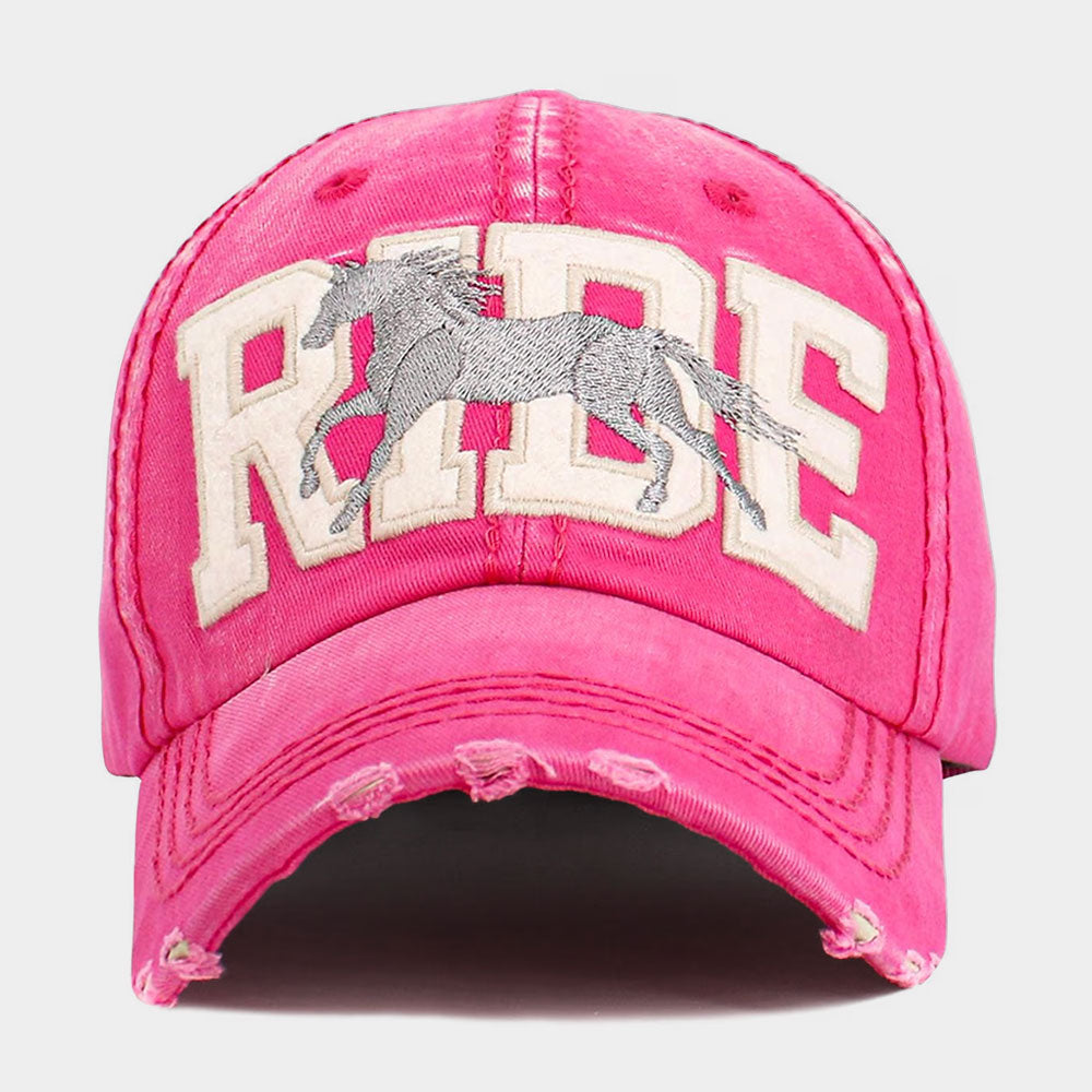 Винтажная бейсболка с вышитой надписью "RIDE Message Western Horse" FASHNZFAB, розовый
Винтажная бейсболка с вышитой надписью "RIDE Message Western Horse" FASHNZFAB, розовый