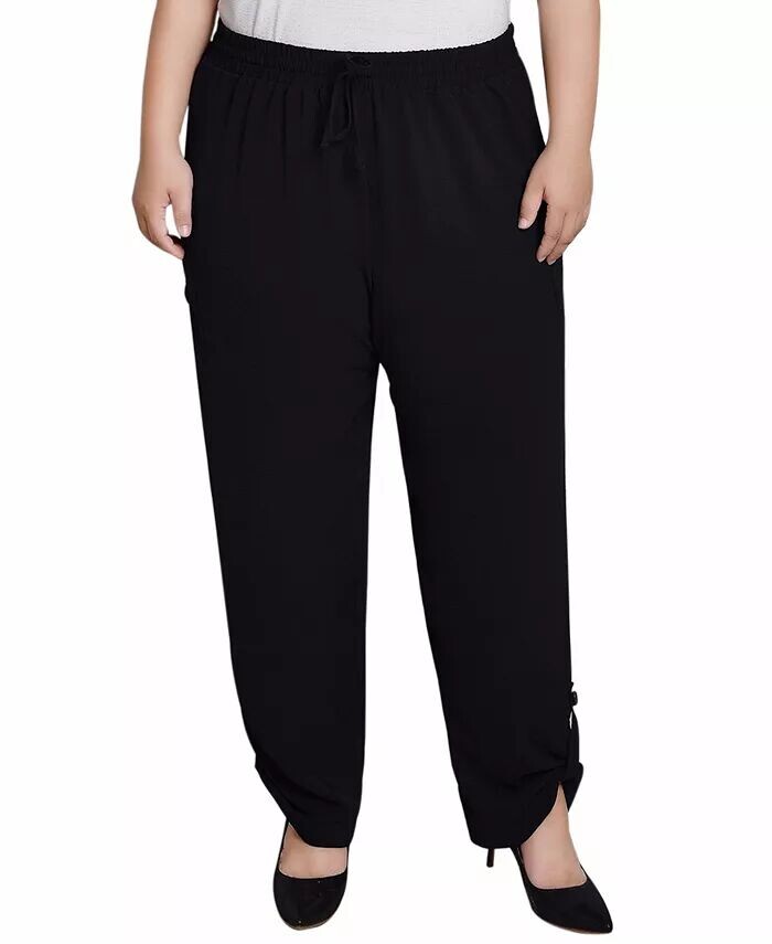 Брюки-карго больших размеров с застежкой-молнией NY Collection, черный
Брюки-карго больших размеров с застежкой-молнией NY Collection, черный