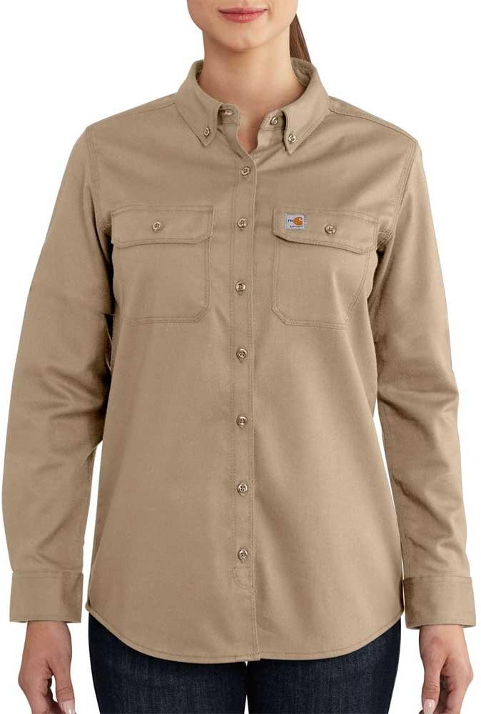 Женская огнестойкая рубашка Carhartt из прочного эластичного твила, Khaki
Женская огнестойкая рубашка Carhartt из прочного эластичного твила, Khaki