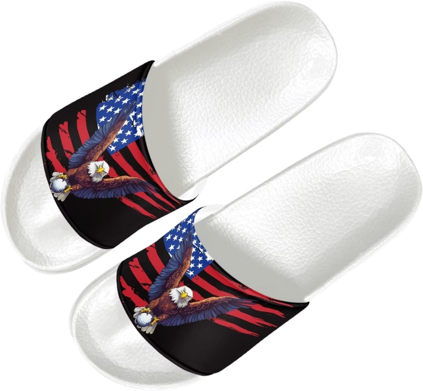 Мужские удобные тапочки Quxjehoe Cloud, повседневные шлепанцы, сандалии, нескользящие тапочки для улицы и дома, размеры 5-14, American Flag Eagle
Мужские удобные тапочки Quxjehoe Cloud, повседневные шлепанцы, сандалии, нескользящие тапочки для улицы и дома, размеры 5-14, American Flag Eagle