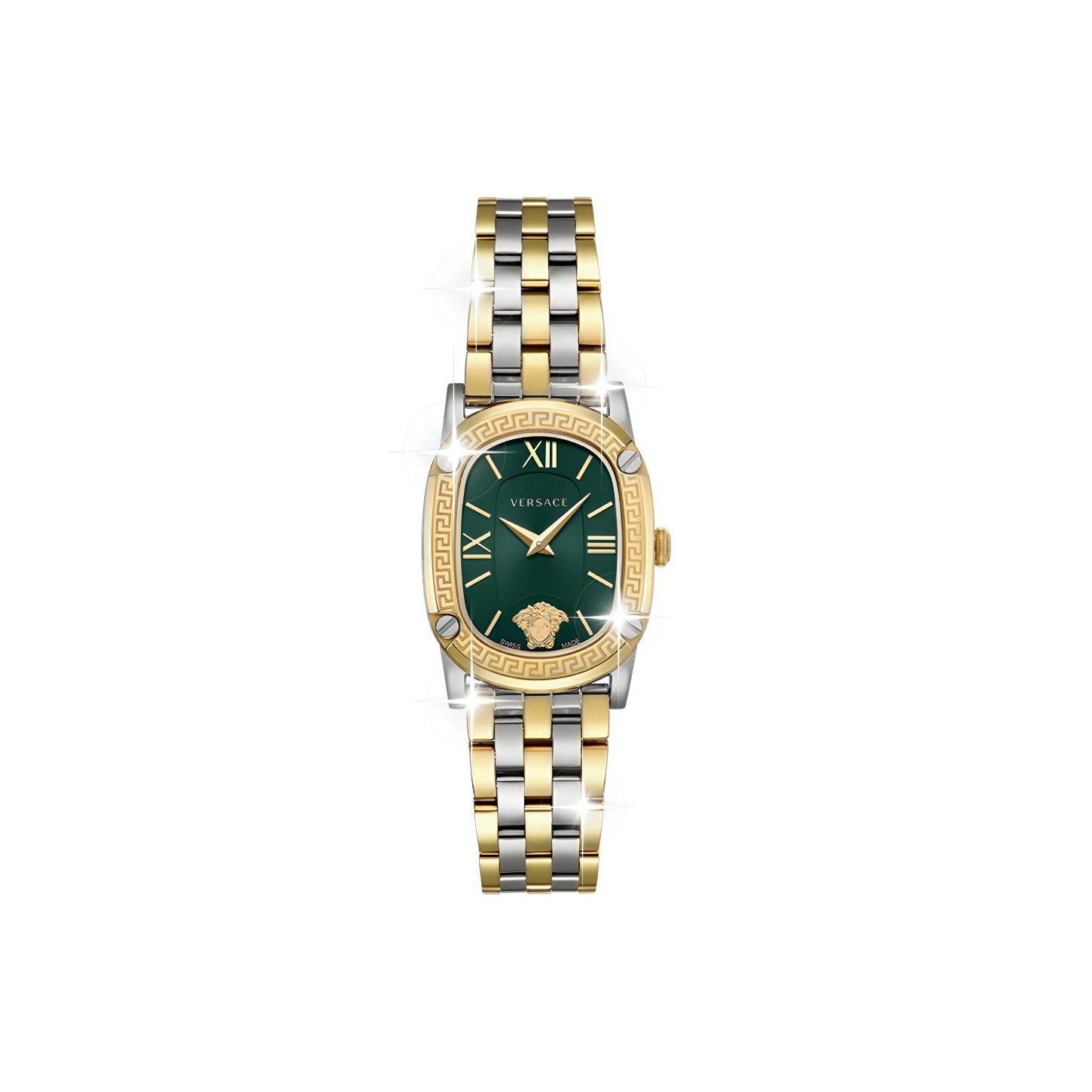 Versace Наручные часы Wealth Fortune Little Gold Brick с кварцевым механизмом, браслетом из нержавеющей стали и черным циферблатом, женские
Versace Наручные часы Wealth Fortune Little Gold Brick с кварцевым механизмом, браслетом из нержавеющей стали и черным циферблатом, женские