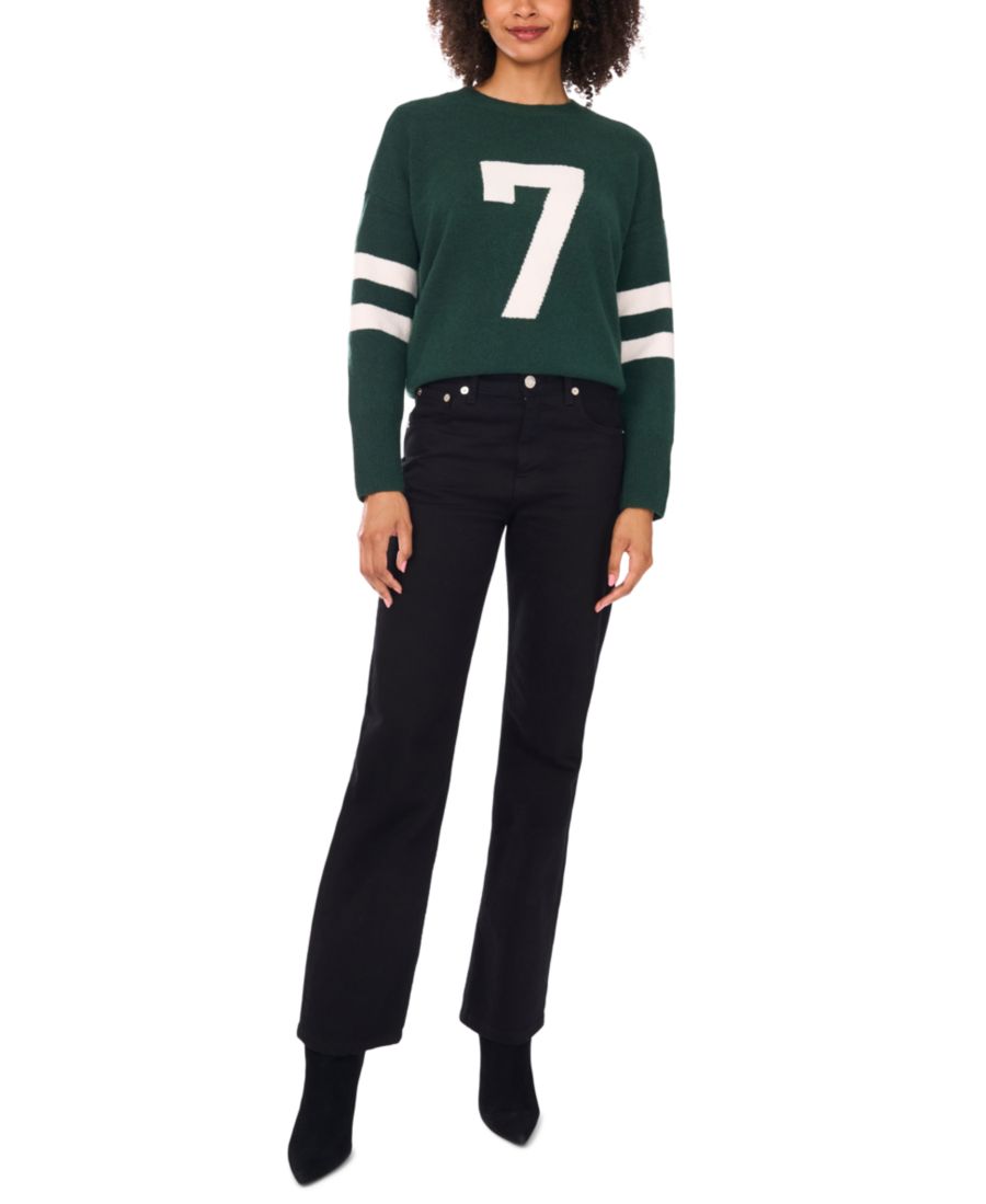 Женский свитер с круглым вырезом и длинными рукавами, номер "7" Vince Camuto, Windsor Moss
Женский свитер с круглым вырезом и длинными рукавами, номер "7" Vince Camuto, Windsor Moss