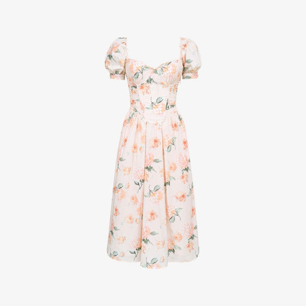 Платье миди House Of Cb Lulabell из стрейч-хлопка с цветочным принтом, розовый
Платье миди House Of Cb Lulabell из стрейч-хлопка с цветочным принтом, розовый