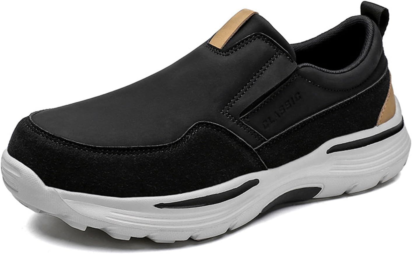 Мужские кожаные ортопедические лоферы на платформе с поддержкой свода стопы, подошвой с протектором, противоскользящие, легкие, на молнии, для прогулок и работы на открытом воздухе, для походов Botrent, черный
Мужские кожаные ортопедические лоферы на платформе с поддержкой свода стопы, подошвой с протектором, противоскользящие, легкие, на молнии, для прогулок и работы на открытом воздухе, для походов Botrent, черный