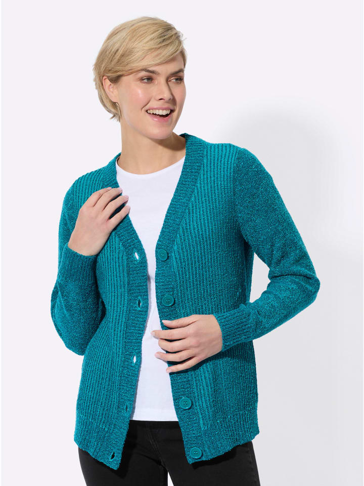 Кардиган в меланжевом цвете аквапетроль-бирюза WITT WEIDEN
Кардиган в меланжевом цвете аквапетроль-бирюза WITT WEIDEN