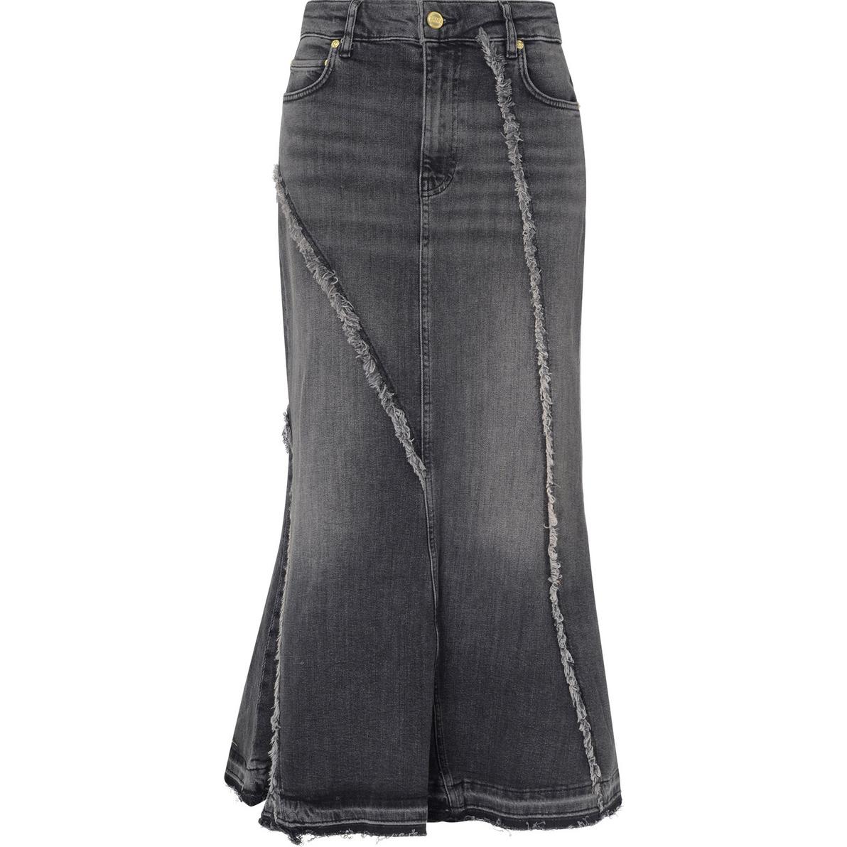 GANNI Юбка из потертого денима, черная
GANNI Юбка из потертого денима, черная