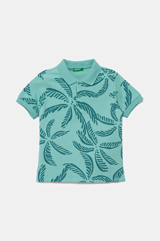 Хлопковая детская поло United Colors Of Benetton, бирюзовый
Хлопковая детская поло United Colors Of Benetton, бирюзовый