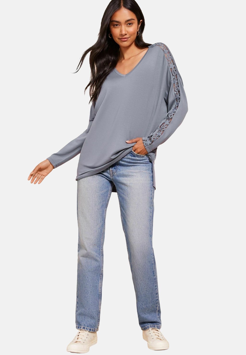Топ с длинными рукавами Friends Like These, серый
Топ с длинными рукавами Friends Like These, серый