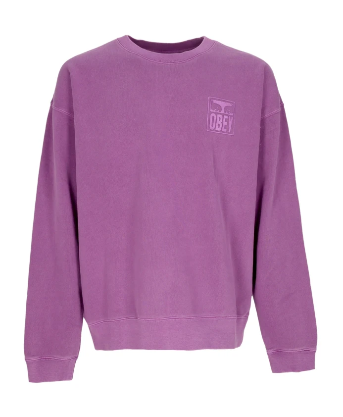 Легкая толстовка с круглым вырезом, пигментированные глаза, иконка Obey, фиолетовый
Легкая толстовка с круглым вырезом, пигментированные глаза, иконка Obey, фиолетовый