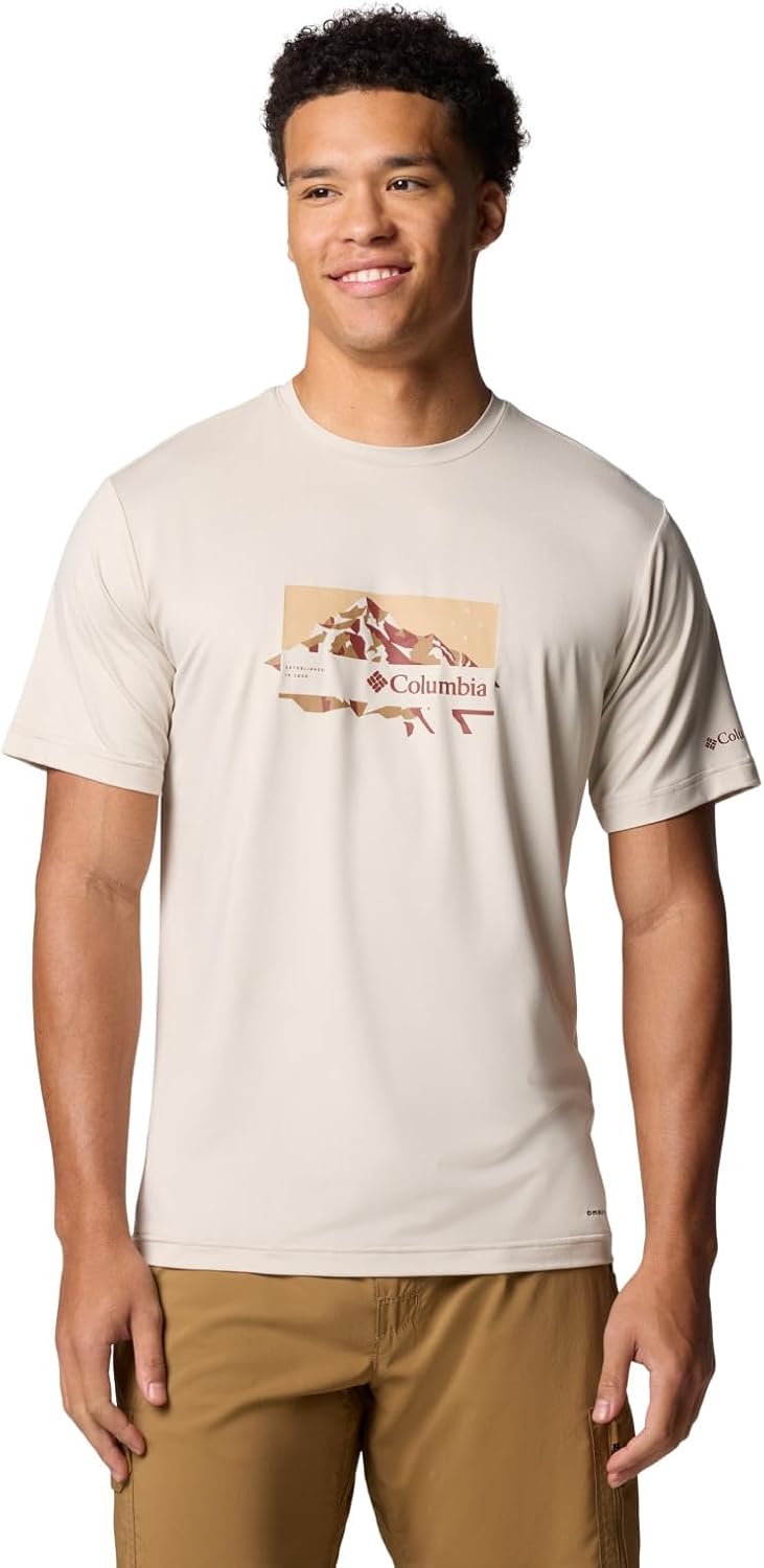 Мужская футболка Columbia Kwick Hike с коротким рукавом и принтом, Dark Stone Heather/Peak Direction
Мужская футболка Columbia Kwick Hike с коротким рукавом и принтом, Dark Stone Heather/Peak Direction