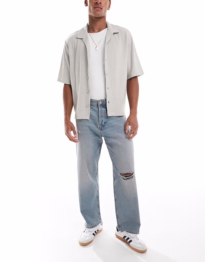 Мешковатые джинсы Jack & Jones Alex с дырками на коленях в цвете «вареный синий»
Мешковатые джинсы Jack & Jones Alex с дырками на коленях в цвете «вареный синий»