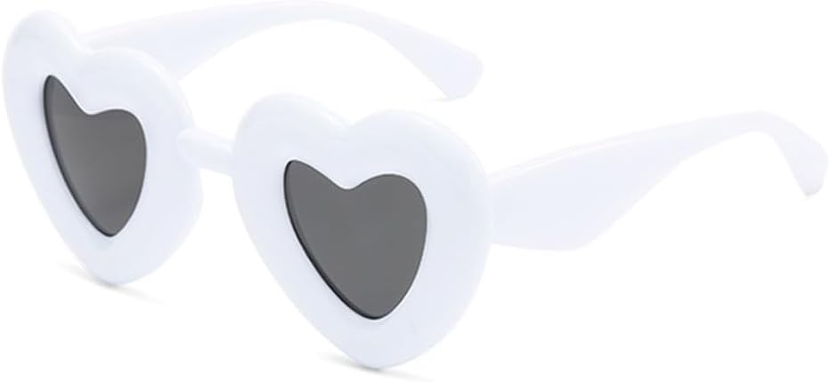 LVTFCO Ретро солнцезащитные очки в форме сердца конфетных цветов для женщин, защита от УФ-излучения UV400, поляризованные солнцезащитные очки с градиентом для мужчин, White Gray
LVTFCO Ретро солнцезащитные очки в форме сердца конфетных цветов для женщин, защита от УФ-излучения UV400, поляризованные солнцезащитные очки с градиентом для мужчин, White Gray