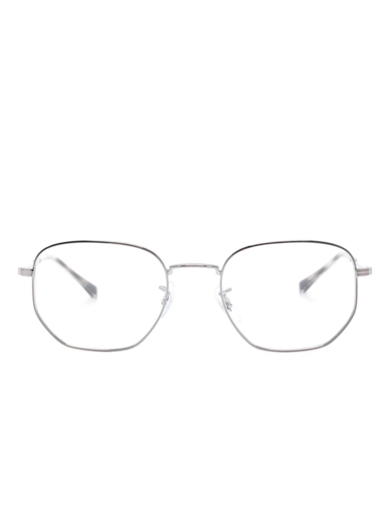 Очки RB6496 в геометричной оправе Ray-Ban, серебряный
Очки RB6496 в геометричной оправе Ray-Ban, серебряный