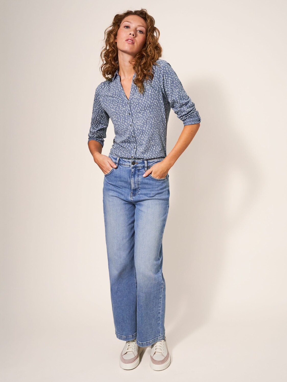 Рубашка из джерси Annie Spot White Stuff, серая
Рубашка из джерси Annie Spot White Stuff, серая