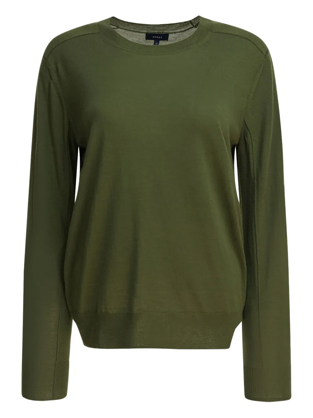 Свитер из австралийской мериносовой шерсти Soeur, зеленый
Свитер из австралийской мериносовой шерсти Soeur, зеленый