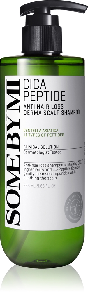 Cica пептидный дерма шампунь для кожи головы укрепляющий шампунь против выпадения волос с успокаивающим эффектом Some By Mi, 285 мл
Cica пептидный дерма шампунь для кожи головы укрепляющий шампунь против выпадения волос с успокаивающим эффектом Some By Mi, 285 мл